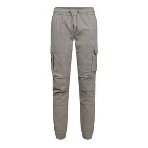 Crosshatch Mens Pendles Cotton Blend Cargo Pants / Stone